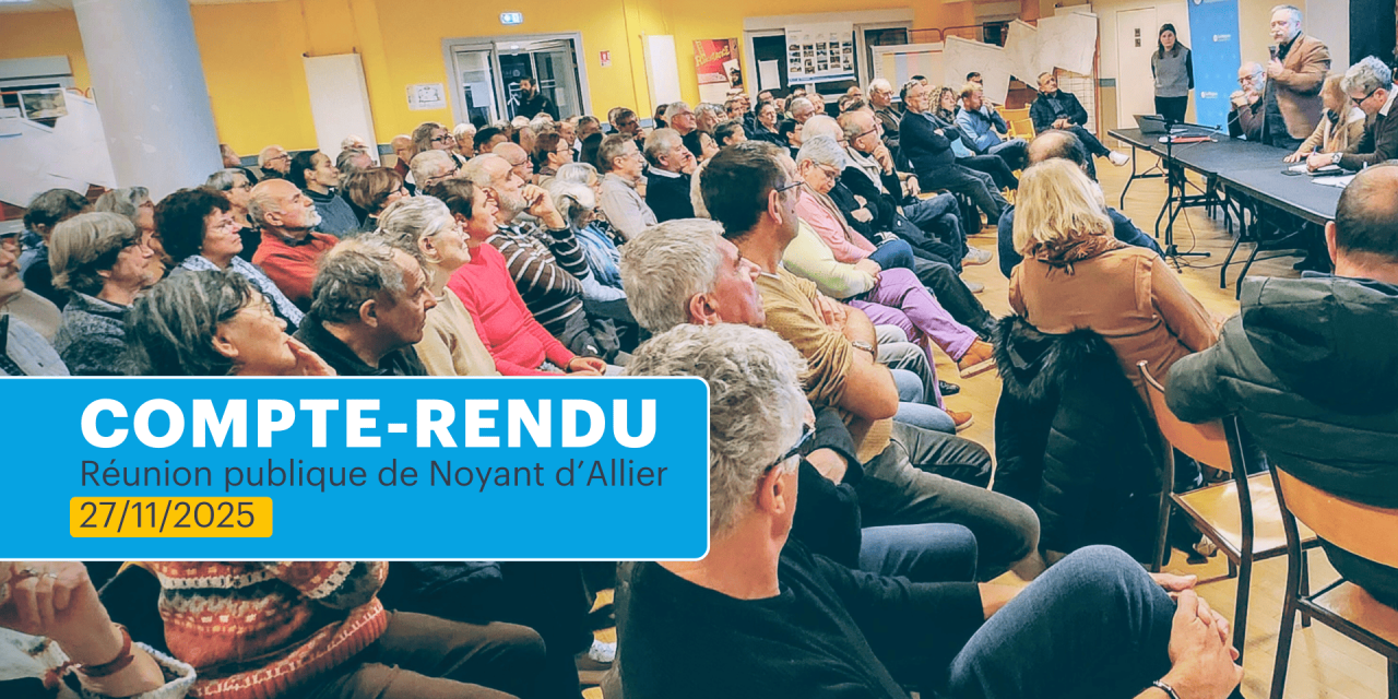 Image d'illustration pour : Compte-rendu de la réunion publique de Noyant d'Allier